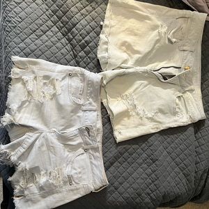 2 size 10 American eagle super stretch shorts